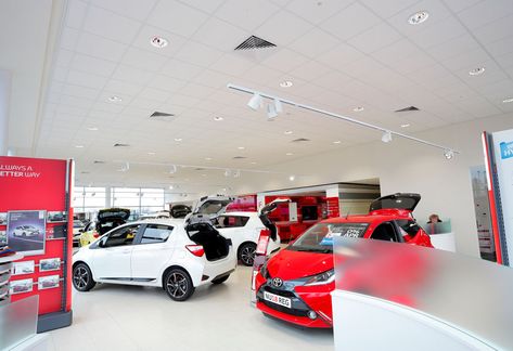 Toyota Showroom lighting, with prestige car designs Toyota Showroom, Showroom Lighting, Automotive Showroom, Mobil Toyota, Toyota Dealership, Car Designs, Lighting Showroom, Toyota Cars, Customer Experience