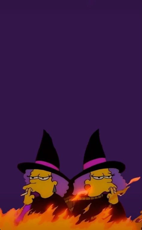 Purple Simpsons Wallpaper The Simpsons Halloween Wallpaper, Purple Wallpaper Halloween, The Simpsons Christmas Wallpaper, Simpsons Halloween Art, The Simpsons Halloween, Simpsons Wallpaper, Simpsons Halloween, Impressive Wallpaper, Themed Wallpapers