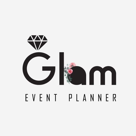 Logo Design, Glam Event Planner Event Management Logo, Event Company Logo, Sales Logo, Event Planner Branding, Logo Design Event, Planner Branding, Planner Logo Design, Event Planner Logo, Management Logo