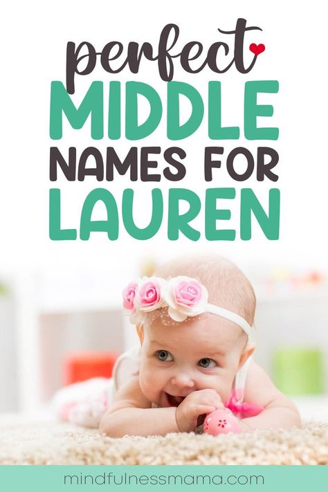 Perfect Middle Names for Lauren Alice Name, Sibling Names, Baby Middle Names, Cute Middle Names, Cool Middle Names, Middle Names For Girls, Baby Check, Middle Names, Unique Name