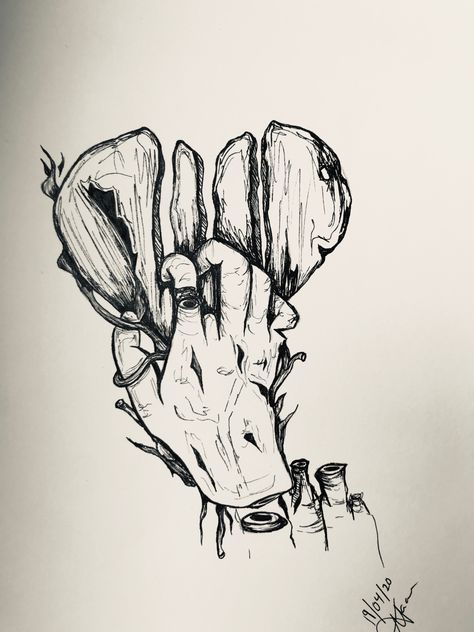 Breakup Tattoo Ideas Men, Breakup Painting Ideas, Heartbreak Aesthetique Sketch, Cold Hearted Tattoo Ideas, Heart Break Tattoos Men, Cold Hearted Tattoo, Dark Heartbreak Aesthetique, Drawing About Heart Break, Breakup Drawing