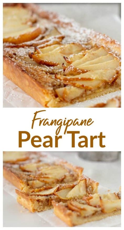 Pear Frangipane Tart, Sweet Pie Crust, Pear And Almond Tart, Pear Dessert Recipes, Pear Dessert, Frangipane Tart, Pear Tart, Pear Recipes, Pastry Tart