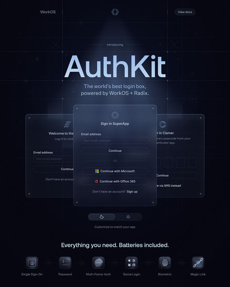 AuthKit.com by Oğuz Yağız Kara on Dribbble Web Design Elements, Glassmorphism Web Design, Glass Morphism Design, Modern Web Design Trends, Crypto Design, Tech Website, Abstract Futuristic, Website Ideas, Creative Web Design