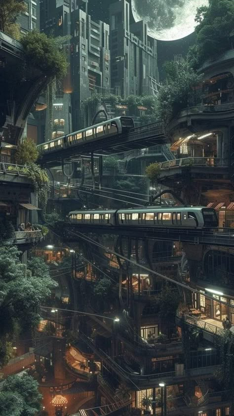 Dystopian Art, Dystopian World, Solar Punk, Futuristic World, Scifi Fantasy Art, Between Two Worlds, Cyberpunk City, Cyberpunk Aesthetic, Aesthetic Wallpaper Iphone