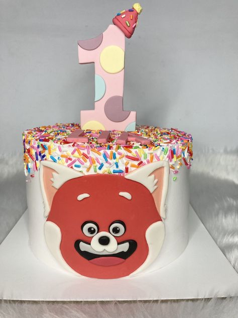 Mamay’s Treats on X: "A Disney Pixar Turning Red birthday cake for client. Happy 1st birthday! 🥳 https://t.co/Mu45O72TI4" / X Turning Red Cake, Panda Birthday Cake, Red Birthday Cakes, Red Birthday Party, Panda Birthday, Red Cake, Red Party, Baby Shower Desserts, Happy 1st Birthdays