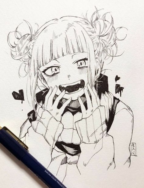 Yandere Manga, 캐릭터 드로잉, Anime Drawings Tutorials, Anime Character Drawing, Girls Cartoon Art, Sketchbook Art Inspiration, Anime Sketch, A Drawing, الرسومات اللطيفة