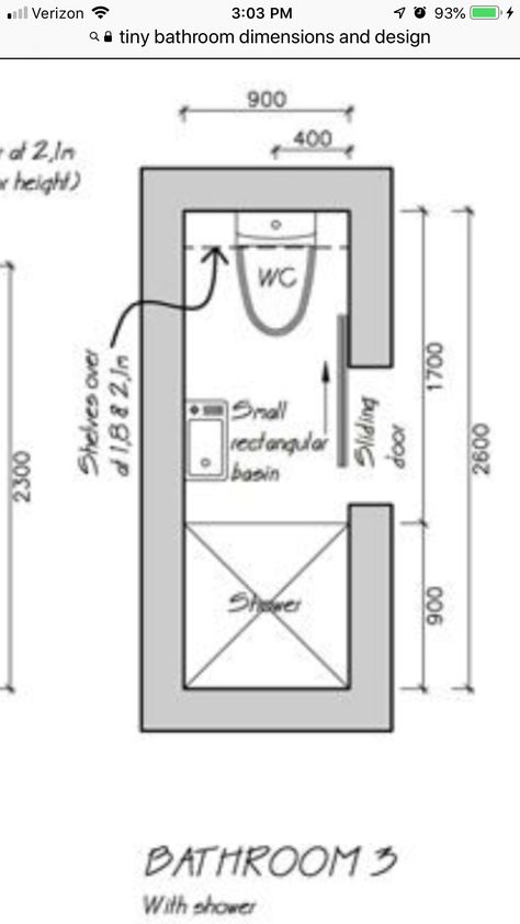 Narrow Bathroom Layout, Tiny Shower Room, Small Narrow Bathroom, Long Narrow Bathroom, Small Bathroom Floor Plans, Bathroom Floor Plan, Small Shower Room, Mini Bad, Bathroom Ideas Decor