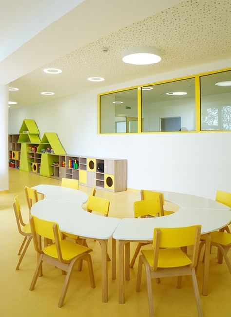 Kindergarten Interior, Preschool Designs, Classroom Interior, Daycare Decor, Daycare Design, Modern Classroom, Kindergarten Design, School Interior, Interior Design School