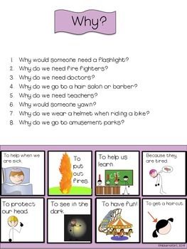 Wh Questions Speech Therapy, Language Activities Preschool, Speech Therapy Worksheets, Who What Where, Play Therapy Techniques, Why Questions, Language Therapy Activities, Preschool Language, Auditory Processing