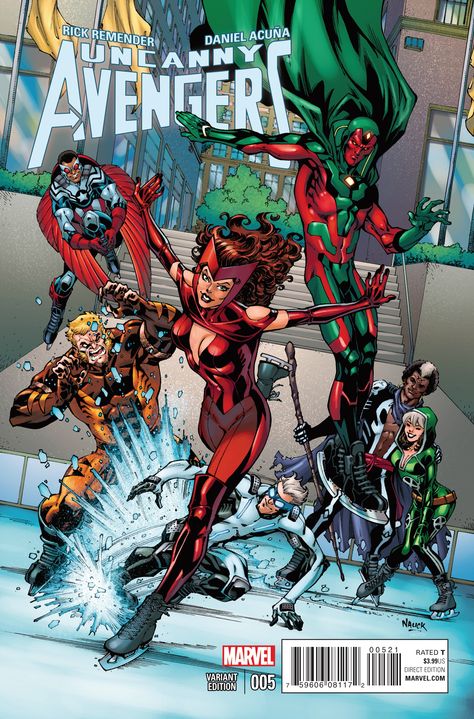 Uncanny Avengers #5 variant by Todd Nauck Todd Nauck, Uncanny Avengers, Avengers Earth's Mightiest Heroes, Marvel Comics Covers, Scarlet Witch Marvel, Avengers Comics, New Avengers, Arte Dc Comics, Marvel Comic Books