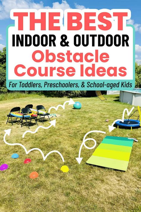 40 Easy Sensory Obstacle Course Ideas for Kids Obstical Course Ideas, Obstical Course For Kids, Obstacle Course Ideas For Kids, Toddler Obstacle Course, Obstacle Course Party, Obstacle Course Ideas, Obstacle Course Games, Backyard Obstacle Course, Child Development Activities