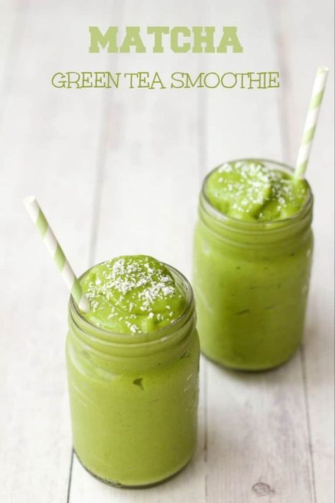 Matcha Green Tea Smoothie, Super Healthy Smoothie Recipes, Easy Healthy Smoothie Recipes, Super Healthy Smoothies, Green Tea Smoothie, Smoothies Vegan, Tea Smoothie, Green Tea Recipes, Kiwi Smoothie