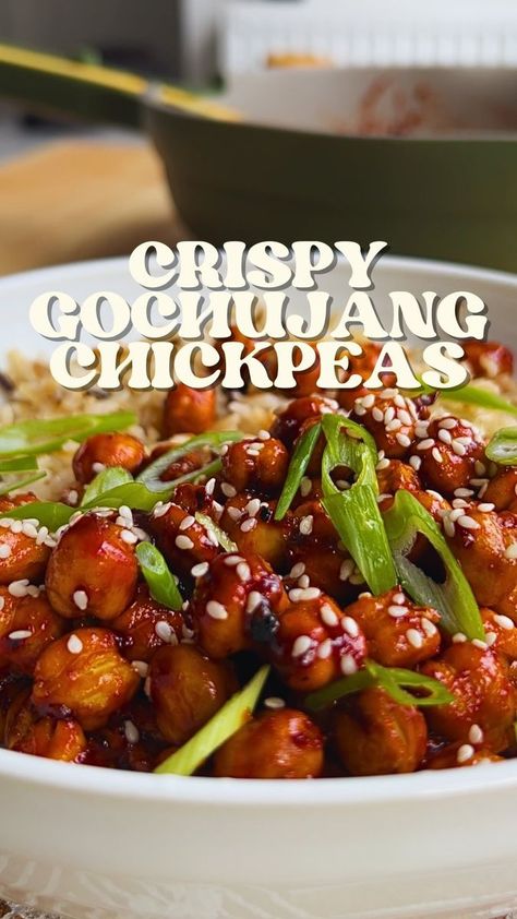 Gochujang Paste, Spicy Chickpeas, Gochujang Recipe, Chickpea Recipes, Spring Onions, Rice Wine Vinegar, Rice Wine, Wine Vinegar, New Cookbooks