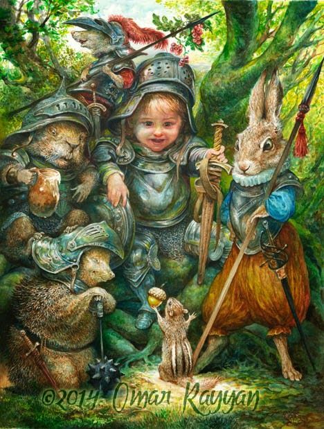 Omar  Rayyan  -  The Young Knight  2014 Pub Illustration, Omar Rayyan, Man Cave Pub, Beer Party, Party Animal, Fairytale Art, Wow Art, Book Illustrations, Childrens Illustrations