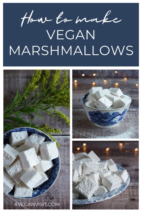 Vegan Marshmallows Recipe, Agar Marshmallow Recipe, Vegetarian Marshmallows, Vegan Blondies, Marshmallow Recipe, Vegan Scones, Vegan Marshmallows, Recipe Generator, Vegan Cake Recipes