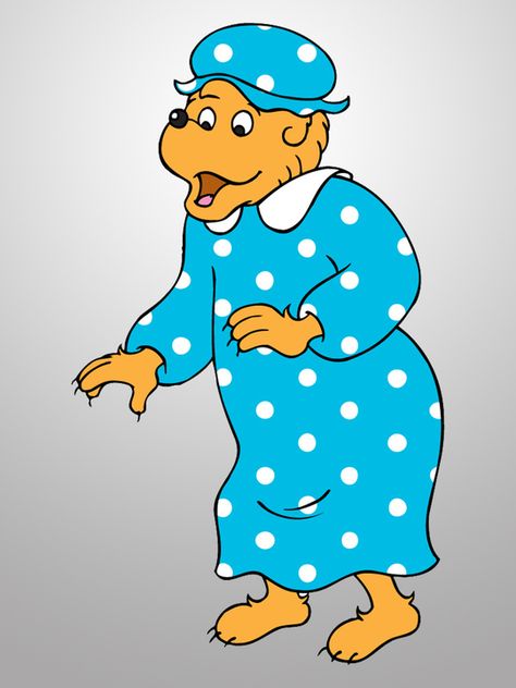 mama berenstain bear Elementary Nostalgia, Berenstain Bears Party, Bernstein Bears, Ideas For Halloween Costumes, Door Paintings, Bernstein Bear, Pocahontas Disney, The Berenstain Bears, Family Halloween Costume