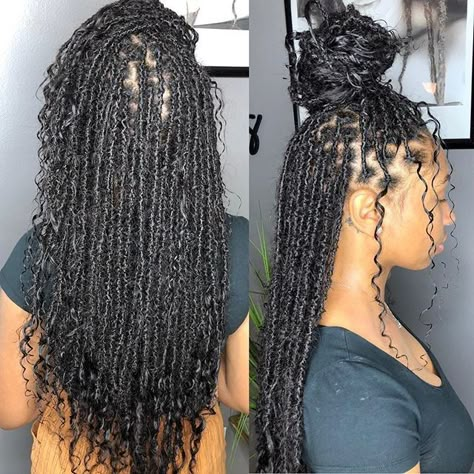 Twist Over Locs, African Threading, Bohemian Locs, Bohemian Twist, Big Box Braids Hairstyles, Goddess Braids Hairstyles, Twist Braid, Faux Locs Hairstyles, Box Braids Hairstyles For Black Women