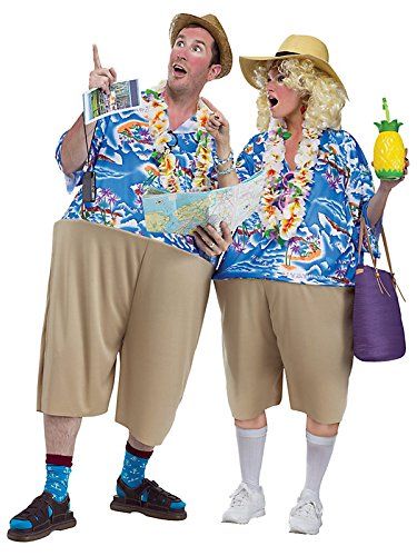 Tacky Tourist Costume, Tourist Costume, Tacky Tourist, Funny Adult Costumes, Tourist Outfit, Couples Costume, Adornos Halloween, Halloween Costume Contest, Couples Halloween