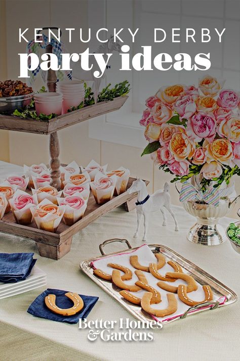 Derby Day Snacks, Kentucky Derby 30th Birthday Party, Pastel Kentucky Derby Party, Derby Day Decorations, Kentucky Derby Prizes, Kentucky Derby Side Dishes, Kentucky Derby Dessert Ideas, Kentucky Derby Charcuterie Board Ideas, Kentucky Derby Cupcakes