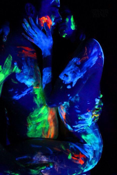 Neon, Paint, Photography, Blue