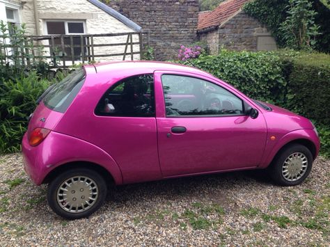 Pink Ford KA Pink Cars, Ford Ka, Kia Picanto, Ford Maverick, Nice Cars, Pink Car, Car Design, Car Door, Cool Cars