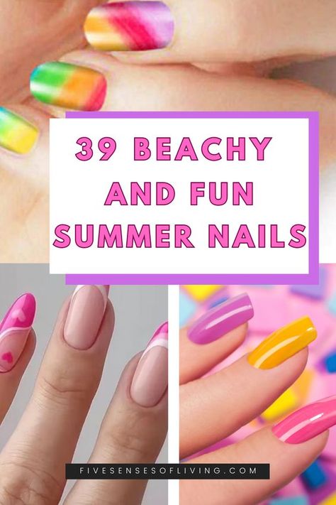 Easy Bright Nails, Trending Nail Designs 2023 Summer, Mail Art Summer 2023, July Nail Designs Summer, Mail Summer 2023, Summer Nails 2023 Gel Designs, Summer Nails 2023 Easy, Retro 80s Nail Designs, Summer Fun Nails 2023