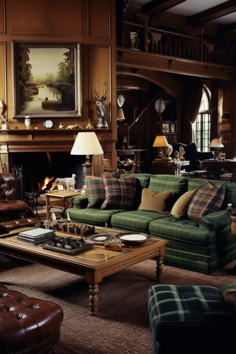 50+ Old Money Living Room Decor Ideas Ralph Lauren Home Living Room English, Ralph Lauren Living Room, Old Money Living Room, Ralph Lauren Home Living Room, English Country Decor, Simple Tree, English Decor, Ralph Lauren Style, Classic Decor