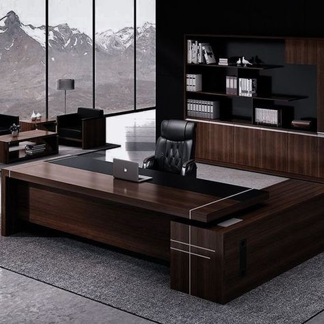 Executive Office Design, Luxury Office Furniture, Ceo Office, Office Table Design, Office Interior Design Modern, Modern Office Interiors, Modern Office Design, Luxury Office, Office Furniture Design