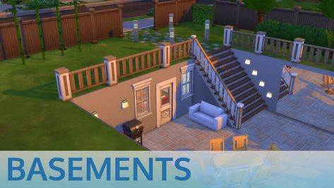 Real Basements – The Sims 3 Sims 4 Basement, Kings Quest, Pete The Cat Costume, Building A Basement, Cat Costume Diy, Diy Stain Remover, The Sims Freeplay, Types Of Stairs, Diy Pet Bed