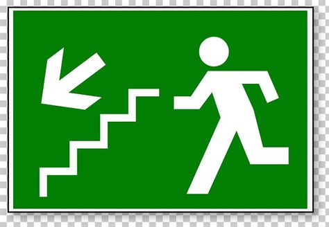 Emergency Exit Stairs, Emergency Evacuation, Logo Number, Fire Escape, Fire Protection, Free Sign, Color Help, Stairs, I Hope