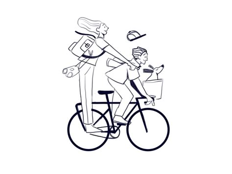 ARI Characters by Julia Artern for Nice100Team on Dribbble Bikes Illustration, Cycling Illustration, Bicycle Logo, Yoga Drawing, Bike Artwork, Bicycle Illustration, Bike Illustration, Riding Bike, Japanese Illustration