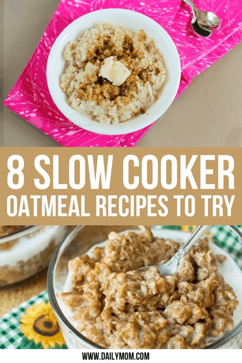 Healthy Slow Cooker Recipes Uk, Oatmeal Porridge Recipes, Slow Cooker Porridge, Recipes For Cold Weather, Crockpot Oatmeal Overnight, Slow Cooker Oatmeal Recipes, Slow Cooker Oats, Oatmeal Recipes Crockpot, Oatmeal Baked