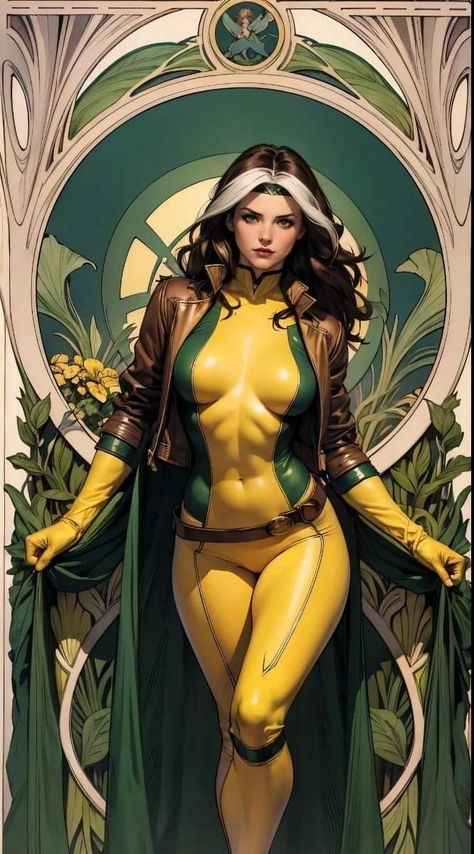 Rogue Marvel, Rogue Xmen, Excited Girl, Marvel Rogue, Rogue Gambit, Marvel Heroines, Marvel Superheroes Art, Marvel Comics Superheroes, Marvel Characters Art