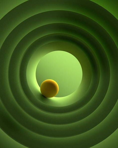 Letter O.  Circles by Bogdan Dreava Round Graphic Design, Circular Aesthetic, 3d Circle, 3d Cinema, Graphisches Design, Food Graphic Design, Principles Of Design, 3d Artwork, Foto Art