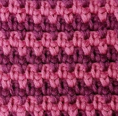 Moss stitch - Nordic Hook - Free crochet stitch tutorial Moss Stitch Crochet Border, Crochet Moss Stitch, Moss Stitch Crochet, Free Crochet Moss Stitch Blanket Patterns, Corner To Corner Moss Stitch Crochet, Nordic Hook Crochet, Nordic Hook Crochet Stitches, Linen Stitch Crochet, Linen Stitch