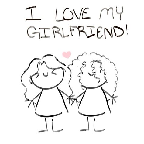 I Love My Gf Aesthetic, Easy Things To Make For Your Girlfriend, Shy Couple Drawing, Husband & Wife, I Love Them <3, Cute Things To Send Her, I'm In Love With You, Me And You Aesthetic, Wlw Opposite Aesthetic