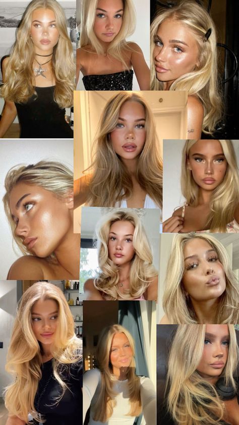 Scandi Makeup, Perfect Blonde Hair, Dewy Makeup Look, Formal Makeup, Blonde Hair Inspiration, Cute Makeup Looks, Makeup Looks Tutorial, School Looks, Glowy Makeup