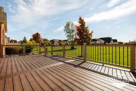 How To Care For And Clean A Trex Deck (And What NOT To Do) Trex Furniture Diy, How To Clean Trex Decking, Trex Toasted Sand Decking, Cleaning Trex Decking, Composite Deck Cleaner, Trex Railing, Trek Deck, Timbertech Decking, Trex Decking