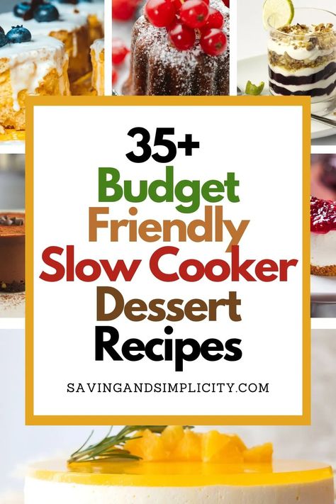 Craving something sweet?  35+ cheap & easy slow cooker desserts including dump & go recipes chocolate cake, fruit cobbler & more Crockpot recipes. Easy weeknight desserts. Crockpot desserts including cheesecake perfect for family dinner, friendsgiving and weekend meals. Dessert recipes. Crockpot Cakes Easy, Crockpot Desserts For A Crowd, Cheap Cake Recipes, Desserts Crockpot, Crockpot Apple Pie, Slow Cooker Dessert Recipes, Weeknight Desserts, Slow Cooker Cake Recipes, Amazing Chicken Breast Recipes