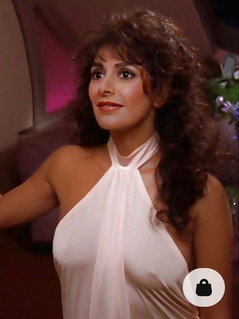 Frida Abba, Star Trek Actors, Star Trek Crew, Star Trek Models, Deanna Troi, Marina Sirtis, Star Trek Cast, Star Trek Images, A Mirror