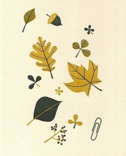 fall, leaves, pattern Leaves Graphic Design, Letterpress Art, Leaf Sketch, Illustration Plants, Autumn Song, Fall Nature, Leaves Illustration, Travel Drawing, Autumn Illustration