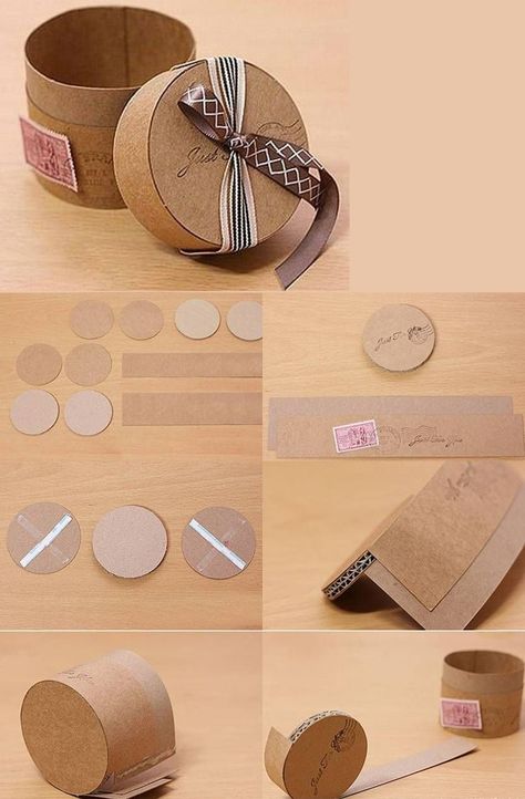 Paper Box Ideas, Homemade Gift Boxes, Pretty Gift Wrapping Ideas, Gift Wrapping Techniques, Gifts Wrapping Diy, Gift Box Template, Handmade Paper Crafts, Paper Craft Diy Projects, Handmade Box