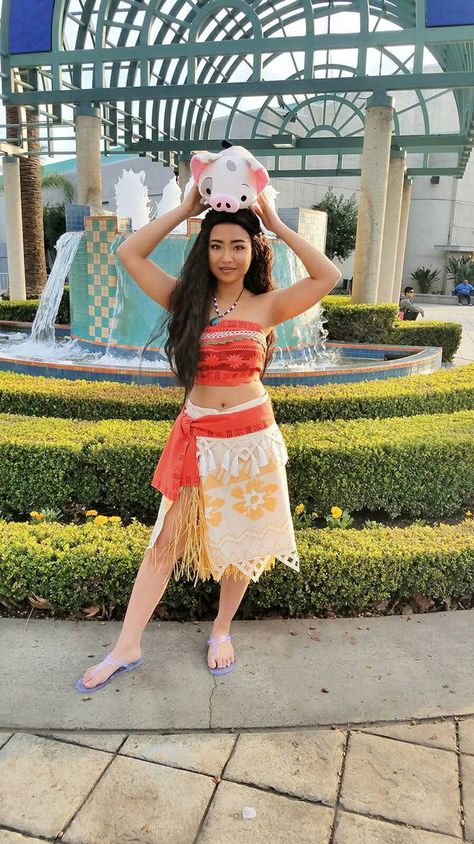 Moana Halloween Costume, Halloween Constumes, Moana Cosplay, Tiana Costume, Moana Dress, Disney Princess Cosplay, Disney Princess Costumes, Princess Halloween Costume, Fantasia Disney