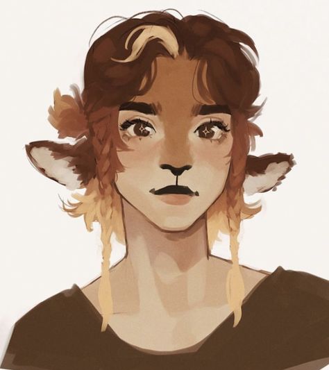 Deer Hybrid Human, Deer Hybrid, Hybrid Character, Hybrid Art, Dnd Art, Character Ideas, Character Design References, Character Portraits, Your Beautiful