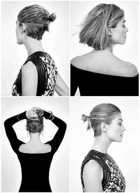 Rosamund Pike #minimal #minimalistgigi | Minimalist GiGi // GiGi I'm so excited for my hair to be long enough to do this. Undercut Hairstyles Women, Undercut Long Hair, Rosamund Pike, Penteado Cabelo Curto, Undercut Hairstyles, Hair Envy, Undercut, Hair Today, Great Hair