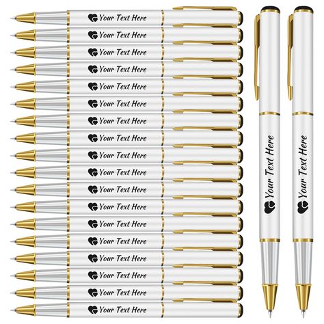 PRICES MAY VARY. Personalized Customization: Each pen can be customized with your name, initials, or a special message, making them a thoughtful and unique gift for friends, family, or colleagues. Smooth Writing Experience: The high-quality ballpoint tips ensure a smooth and consistent writing experience, perfect for everyday use. Durable and Reliable: These pens are built to last, with a sturdy construction that withstands daily wear and tear. Premium Quality: Our engraved pens are crafted from Personalized Pens, Engraved Pens, Name Initials, Stationery Collection, Ballpoint Pens, Make Your Mark, Your Message, Built To Last, Your Name