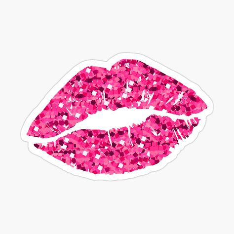 Hot Pink Glitter Aesthetic, Glittery Lips, Pink Glitter Lips, Purple Glitter Wallpaper, Lips Sticker, Hot Pink Lips, Glitter Lips, Glitter Wallpaper, Purple Glitter