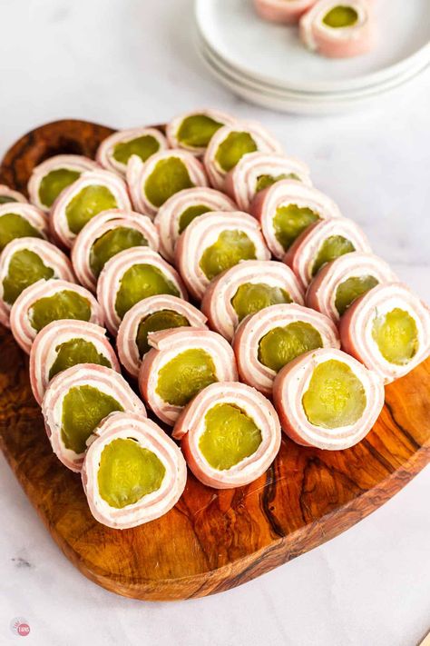 Ham And Pickle Roll Ups, Rollups Appetizers, Ham And Pickle, Pickle Roll Ups, Ham Roll Ups, Boat Snacks, Ham Rolls, Easy Pickle, Cream Cheese Roll Up