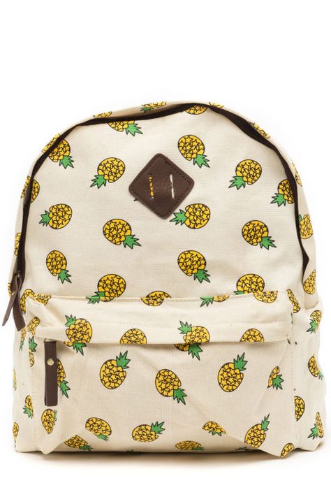 Because we all know new backpacks are the best part of back to school. Pineapple Backpack, Woven Backpack, Backpacks Accessories, Cute School Bags, Canvas Rucksack, Pack Backpack, Faux Leather Backpack, Backpack For Teens, Pink Canvas