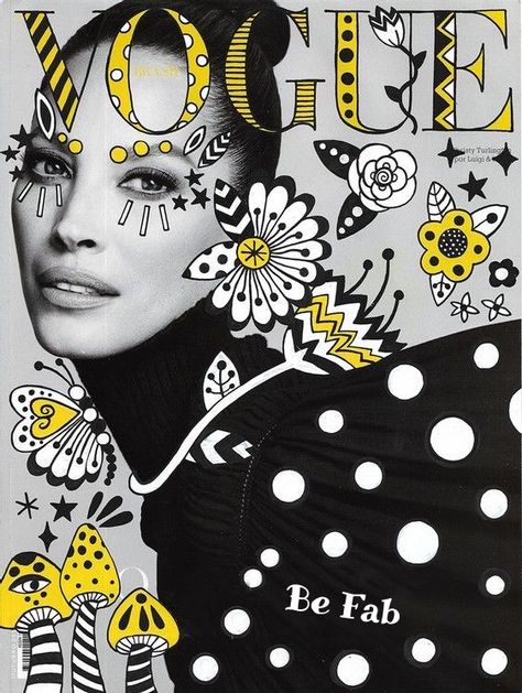 Magazine Cover Ideas, Magazine Design Cover, Botanical Fashion, Collage Art Projects, Magazine Collage, Christy Turlington, Photography Illustration, Creative Portraits, A Magazine